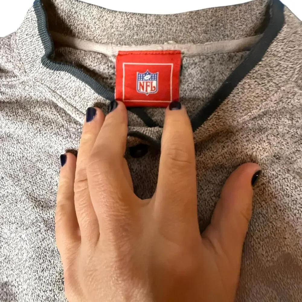 Pittsburgh Steelers NFL Henley Sweatshirt Mens XL Vintage Team Apparel - Picture 3 of 6